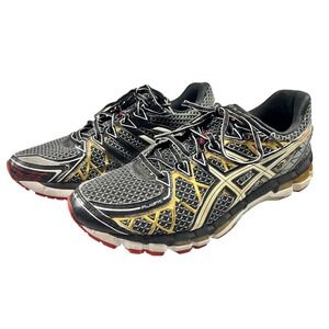 ASICS Gel Kayano 20 20th Anniversary Running Shoes Mens 12.5 Black Gold T3N2N‎